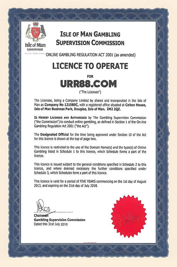 Giấy phép của RR88